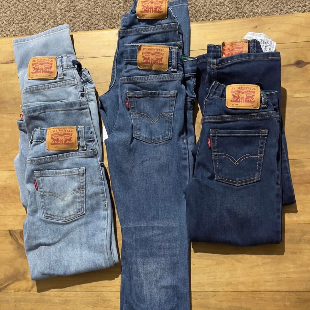 6 pairs, Levi’s 511, Size 7 Reg